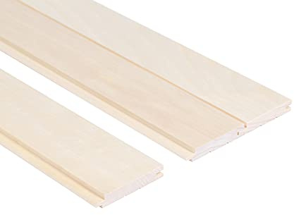 Saunainter Perfil de madera de álamo temblón, clase A, muesca ranurada, STS4, 15 x 120 mm, 2100 mm, 6 unidades, material de construcción para sauna e interiores
