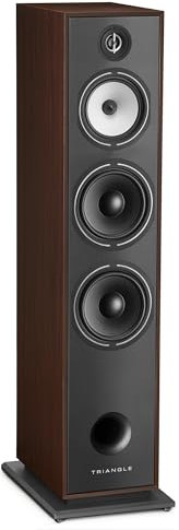 Triangle - BOREA BR10 Hi-Fi Floorstanding Speakers - Power handling 200W - Efficiency 92 dB/W/m - 21cm drivers - Versatile Music and Home Cinema - 245 x 1110 x 380 mm (Walnut, Piece)