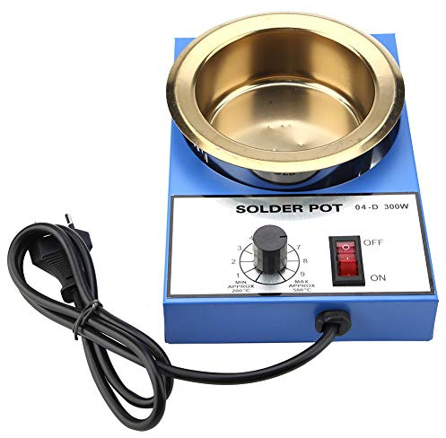 Pot à Souder, Bain à Dessouder 220V 100mm, Pot à Souder, Four à Souder, Bain D'étain, Bain à Souder, Pot de Fusion, Prise Ue (300W)