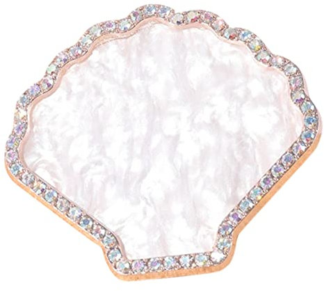 WOONEKY Espositore Per Nail Art Vassoio in Resina Supporto Per Kit Per Unghie Set Per Manicure Tavolozza Per Miscelare Smalti Elegante Piatto Per Nail Art