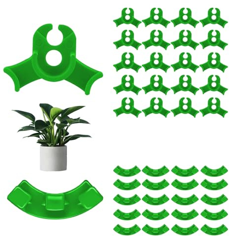 Aikeis 40 Stück Pflanzenständerbieger, geringe Belastung, Biegeklemme für Pflanzentraining, Gartenzweige, 90-Grad-Pflanzenklammern (20 Stück groß + 20 Stück klein)