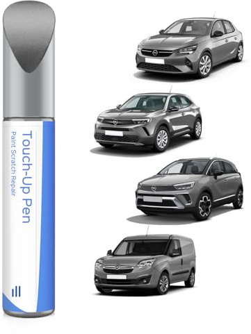 PARTS4EV G4I/KCA/10K Tiefquarz Grau Metallic/Quarz Silber Metallic Ausbesserungsfarbe für Opel Exakte Übereinstimmung – Ausbesserung von Kratzern und Abplatzungen