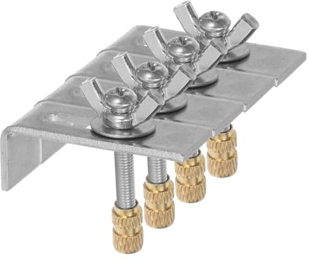 Clip di Montaggio per Lavabo Sottotop in Ferro, Set 4 Pezzi