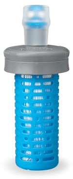 Bouchon filtrant HydraPak UltraFlask+ - Accessoire de filtration de l'eau - débit rapide - parfait pour le trail, la randonnée, les sports d'endurance, le camping, gris