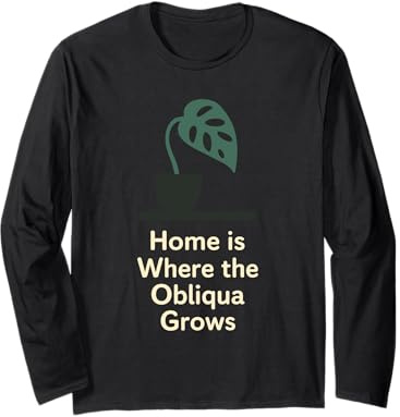 Monstera Obliqua Rare Plant Collector Leaf Lover Indoor Gift Long Sleeve T-Shirt