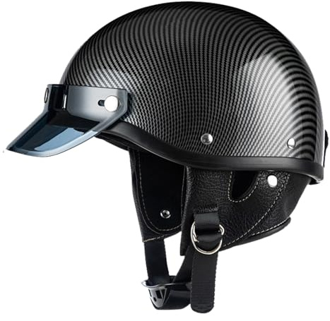 Mezzo Caschi Moto Mezzo Casco Moto Ciclomotore Caschi Cromwell Chopper Leggero Quattro Stagioni Certificato DOTECE Casco Jet E Demi-Jet Caschi Scodella Aperto Casco Moto 2,M:57-58CM