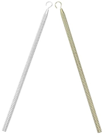 ULDIGI 2pcs Metal Bracelet Helper Tool and Jewelry Hook Assistant for Necklaces and Watches, Portable Fastening Clasp Aid in Gold and Silver for Easy Wear and Travel