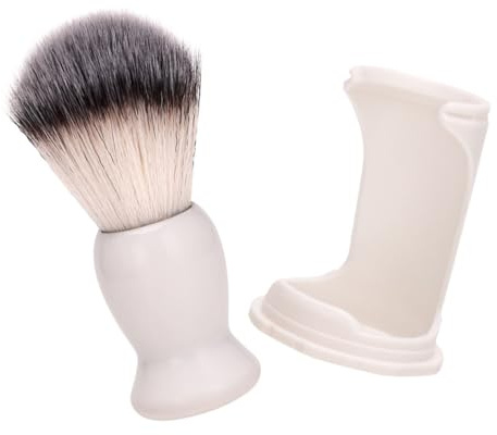 SOIMISS Bartbürsten aus Kunststoff und Borsten Widerstandsfähig Satz mit Pinsel und Ständer für Organisiertes Aufbewahren Herren Beim Grooming