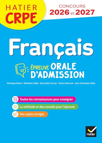 Français - CRPE 2026-2027 - Epreuve orale d'admission