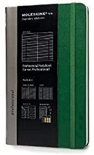 Moleskine Pro Collection Notebook Professionale da Ufficio, Taccuino di Carta per Appunti e Note da Lavoro, Copertina Rigida, Colore Verde Ossidato, Large 13 x 21 cm, 240 Pagine