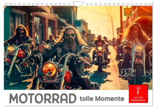 CALVENDO - Motorrad tolle Momente (Wandkalender 2027 DIN A4 quer), Monatskalender: Motorrad fahren - eine Wohltat für die Seele.