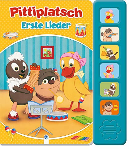 Soundbuch Pittiplatsch Erste Lieder: 6 bekannte Kinderlieder, Klangbuch, Pitti, Pittiplatsch, Schnatti, Schnatterinchen, Moppi, Kinderbuch, ... Liederbuch Geräuschebuch (Soundbücher)