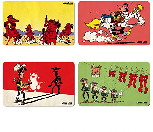 Lucky Luke - Les frères Dalton Ensemble de 4 planches à petit-déjeuner - multicolore - Design original sous licence - LOGOSHIRT