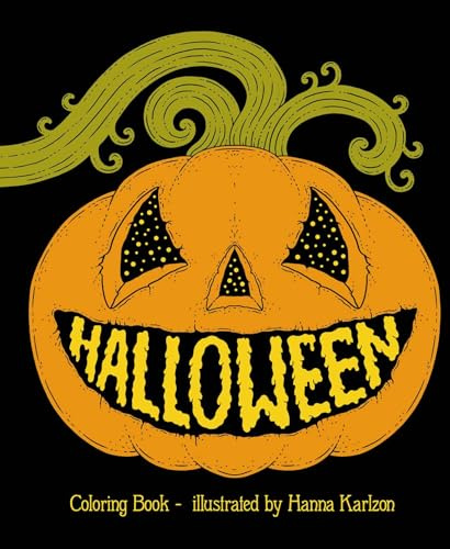 Halloween: Hardcover adult coloring book featuring thick, high-quality paper (Hanna Karlzon)