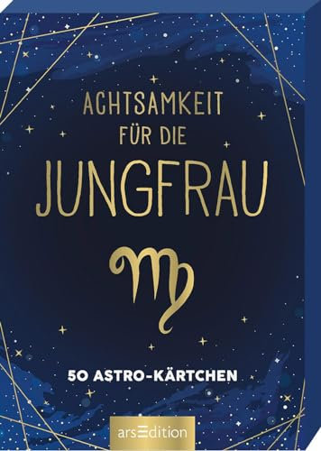 Achtsamkeit für die Jungfrau: 50 Astro-Kärtchen | Astrologie im Spielkartenformat für die Handtasche