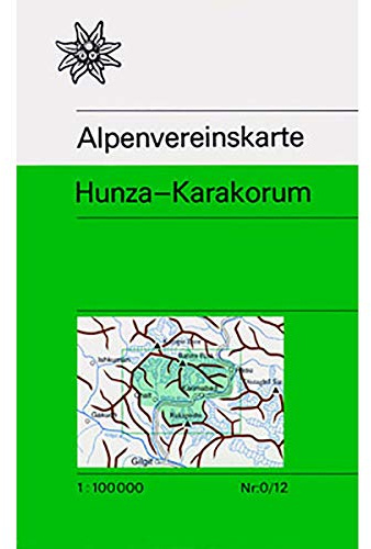 Hunza - Karakorum: Trekkingkarte 1:100.000 (Alpenvereinskarten)