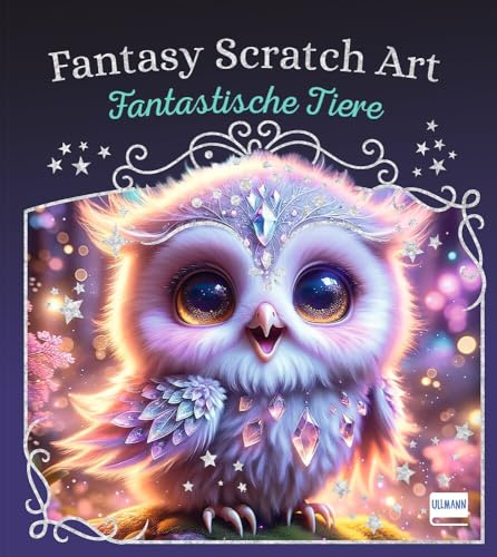 Fantasy Scratch Art - Fantastische Tiere: 12 zauberhafte Kratzbilder zum Freikratzen für Kinder ab 5 Jahren, inkl. Bambusstift | fördert Kreativität, ... & spielerisches Lernen – perfekt als Geschenk