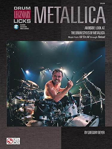 Metallica - Legendary Licks Drums Book/Cd: Noten, CD für Schlagzeug (Drum Legendary Licks)