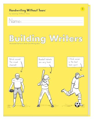 Learning Without Tears, Building Writers B, Student Edition, Age 6+, 1st Grade+, Handwriting Without Tears, Narrative, Information & Opinion Writing , Fluency, School & Home, Tutoring