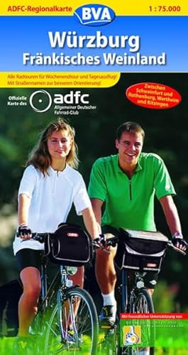 ADFC Regionalkarten, Würzburg: Zwischen Schweinfurt und Rothenburg, Wertheim und Kitzingen. Alle Radtouren für Wochenendtour und Tagesausflug! Mit ... Fahrrad-Club (ADFC-Regionalkarte 1:75000)