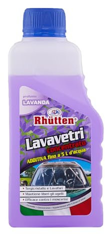 Lavavetri Concentrato, per Vaschette Tergicristallo Auto, Profumato alla Lavanda, da Diluire con Acqua, Estivo, 250ml