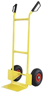 Svelt Carrello Porta Pacchi in Acciaio Professionale 200 Kg con Ruote Pneumatiche Ø260 mm – Struttura Rinforzata, Maniglie Ergonomiche con Paramano – Ideale per Magazzino, Traslochi, e Logistica