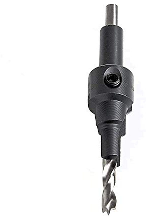 SECOTEC® Punta per Legno Punta a Svasatore Punta Pilota con Allargatore Lavorazione Legno Utensile Punta Elicoidale per Legno con Allargatore per Congiunzione Mobili Viti Confirmat - Ø Punta 4,5 mm