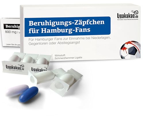 Hamburg Fanartikel BERUHIGUNGS-ZÄPFCHEN® für Hamburg Fans Geschenk Hamburg Männer Geschenke Fußball Verein Geburtstag Wichteln Weihnachten