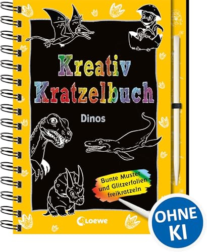 Kreativ-Kratzelbuch: Dinos: Kritz-Kratz-Beschäftigung für Kinder ab 5 Jahre