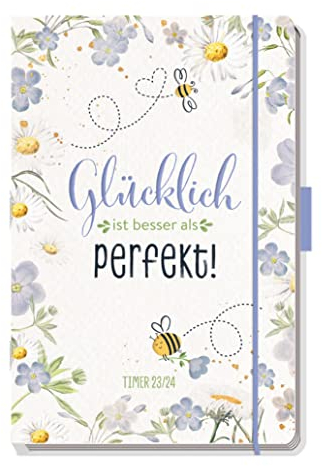 Trötsch Schülerkalender Specials mit Gummiband und Stifthalter Blumenwiese 23/24: Schulplaner Hausaufgabenheft Timer Terminkalender