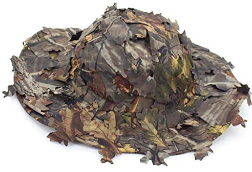 3D Blätter Boonie Flat Hats Dschungel Waldland Camo Sniper für Männer Airsoft Tactical Jagd Sonnenschirm