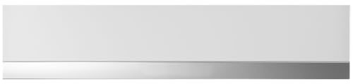 Küppersbusch CSW 6800.0 Wärmeschublade + ZC 8022 Glasfront Weiß + Designleiste Silver Chrome