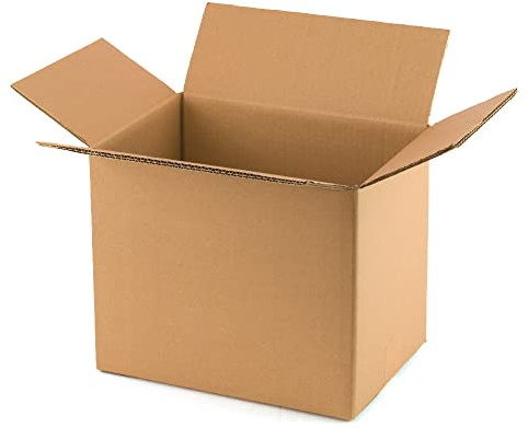 ONLY BOXES Pack de 20 cajas con solapas fabricadas en cartón ondulado de dos ondas para embalaje o transporte de Alta Protección. Medidas:31x22x25 cm, Embalaje de productos frágiles y pesados, AMA630