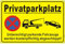 XXL Schild Privatparkplatz Aluminium Reflektierend 30×44 cm Privatparkplatz Schilder Metall Parken Verboten Schild Kostenpflichtig Abschleppen, UV-beständig, Wasserfest, Rostfrei, mit Bohrlöcher, Gelb