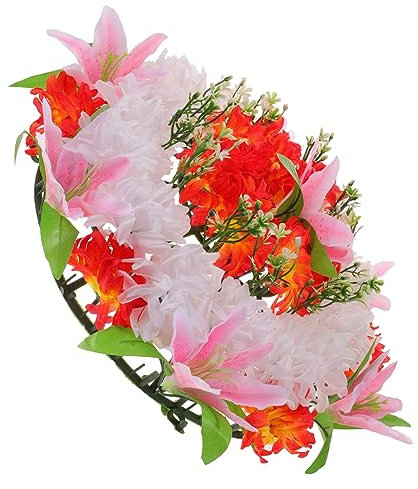 Alipis De Flores Artificial para Wreath De y para Cementerio y Conmemoraciones Decoración Elegante y Realista para Funerales