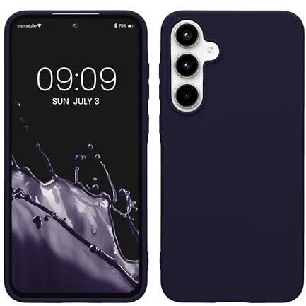 kwmobile Hülle für Samsung Galaxy A55 5G TPU Case - Handyhülle unterstützt kabelloses Laden, Flexible Schutzhülle, gummiertes Cover in Deep Ocean