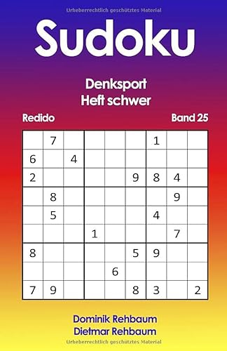 Redido Sudoku Heft schwer | Denksport | Band 25