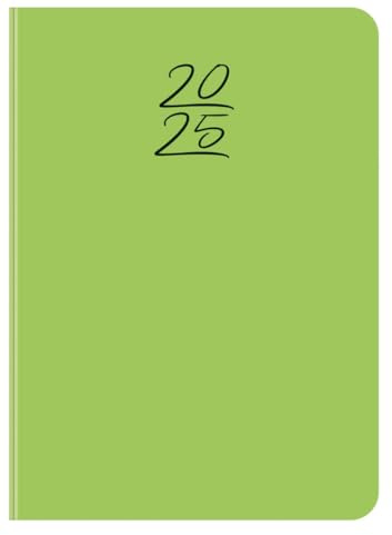 Wochentimer Colour grün 2025: Terminkalender mit Wochenübersicht und Lesezeichenband. Taschenkalender im Format: 11 x 15,5 cm