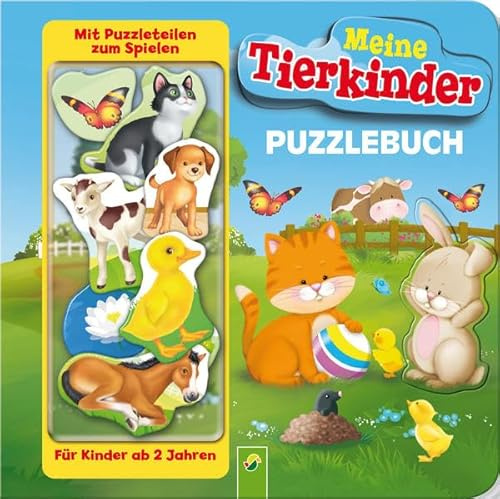 Puzzlebuch - Meine Tierkinder: Mit 10 Puzzleteilen zum Spielen