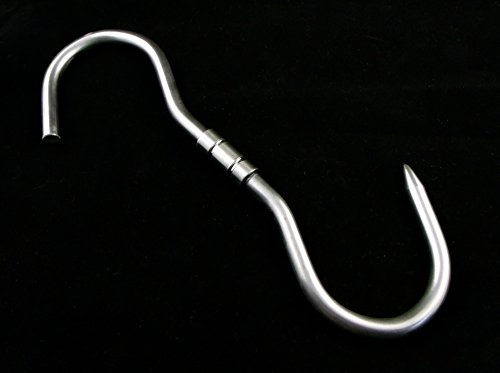 Eurosell - 5 STÜCK PROFI S-Haken - 260x10mm Drehhaken - Dreh Haken Wildhaken Zerwirkhaken Swivel Hook