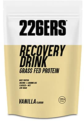 226ERS Recovery Drink | Proteinpulver | Regenerations Protein Pulver mit Whey Protein, Creatin, Kohlenhydraten, Triglyceriden und L-Arginin | glutenfrei, Vanille - 1000 gr