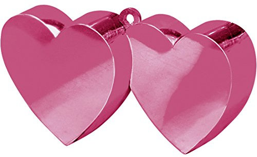 Amakando Peso per Palloncini Cuore 170g - Rosa | Peso per Palloncini Matrimonio | Peso Globo Matrimonio | Pesetto Palloncino Amore