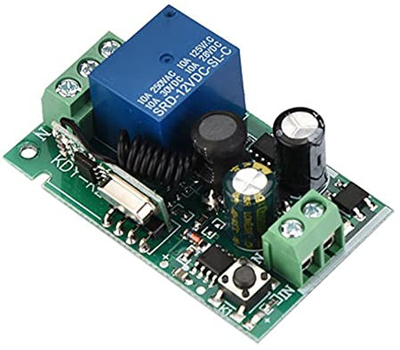 Teleruttore 220V, 220N 433 MHZ Interruttore Telecomando RF Senza Fili Interruttore Ricevitore RF Wireless Relè Controllo Remoto Modulo(1 Canale)