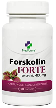 Forskolin Forte Extrakt 400 mg 60 Kapseln Indische Brennnessel Gesunder schneller Gewichtsverlust
