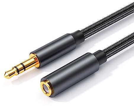 luoshaPUCY 3m Audio Extension Cable, 3.5 mm Male to Female Audio Extension for iPhone, iPad, Smartphone, PC, Tablet, Speaker