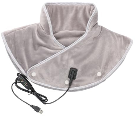 Facynde Nackenheizkissen,Nacken-Schulter-Wickel, elektrischer Schulterwärmer - Beheizter Schalwärmer, sicheres, schnell erhitzendes, hautfreundliches Heizkissen für Rückenkrämpfe, Damen und Herren