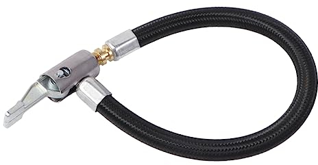 PACKOVE Air Inflator Adapter Verlängerung Metall Locking Air Chuck Anschluss Für Auto Motorrad Fahrrad Luftpumpe Passgenau Kompatibel Mit Standardventil Dicht Schließender Reifenfüllschlau