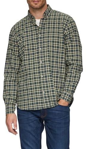 s.Oliver 2152435 Camisa de Manga Larga con Botones, 78n1, L Hombres