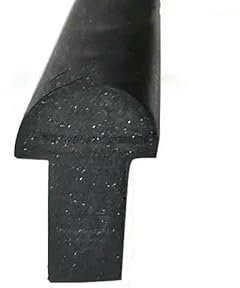 Bande d'étanchéité en caoutchouc de silicone en forme de T pour joint de fossé de type T, bandes décoratives pour véranda, panneau solaire, coupe-froid universel pour porte et fenêtre - T-38 9 x 12,