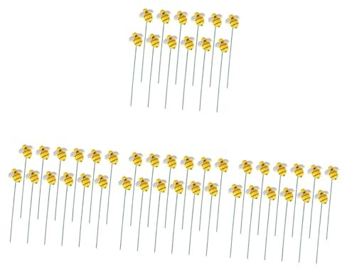 YARNOW 4 Set Ape Decorazione Del Giardino Palo Della Pianta Recinzione Del Giardino Impianti Finta Ornamenti Del Cantiere Per Il Prato Delle Api Ferro Da Stiro 20 Pezzi * 4